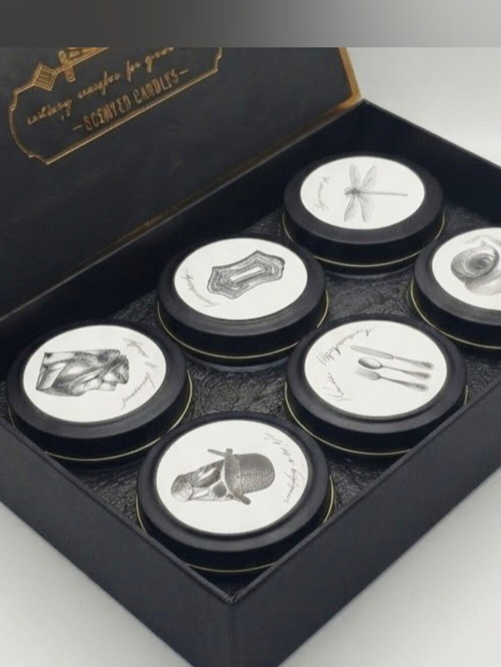 Bring Magic to Your Life , Luxury Set of Six Scented Candles